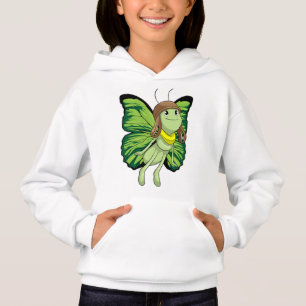 Camiseta Borboleta como piloto com chapéu piloto