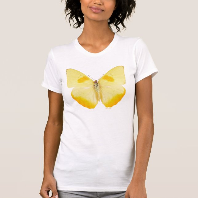 Camiseta Borboleta comum do amarelo da grama (Frente)