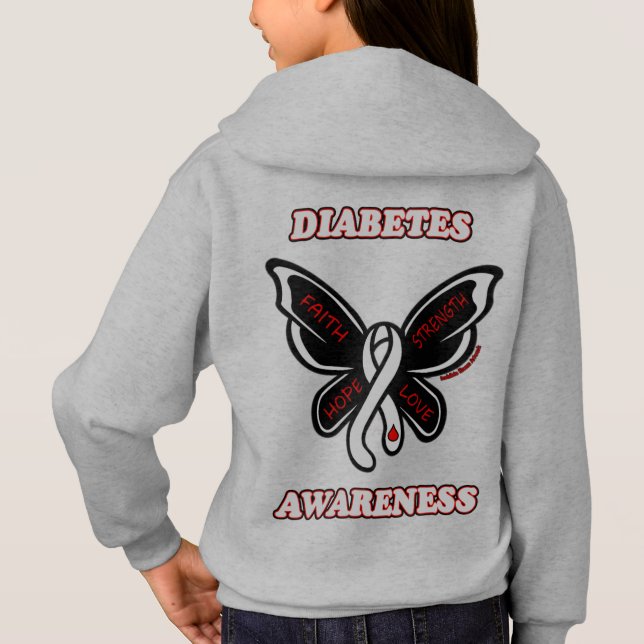 Camiseta Borboleta/Consciência.. Diabetes (Verso)