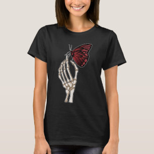 Camiseta Borboleta da Mão do Esqueleto