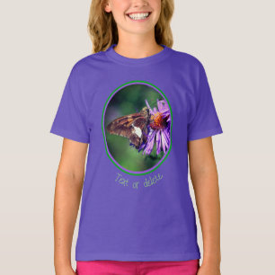Camiseta Borboleta-Dama Pintada na Flor-Dama Selvagem