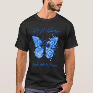 Camiseta Borboleta das mulheres Eu sou uma Artrite Juvenil 