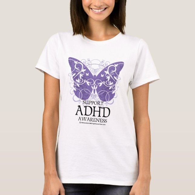 Camiseta Borboleta de ADHD (Frente)