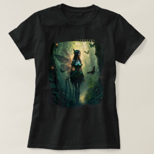 Camiseta Borboleta de algodão estético de passas de fada
