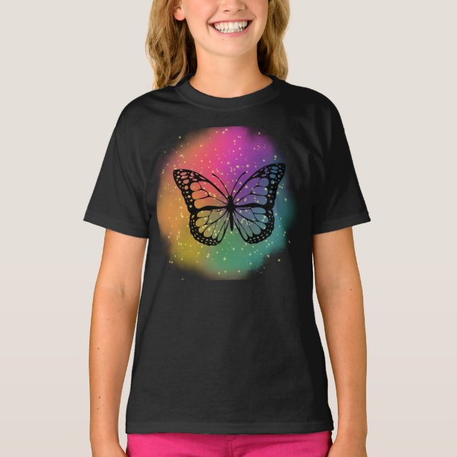 Camiseta Borboleta de Aquarela (Frente)