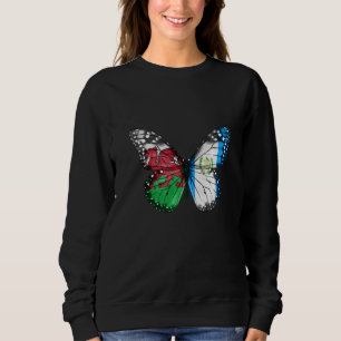 Camiseta Borboleta de Bandeira da Guatemala do País de Gale