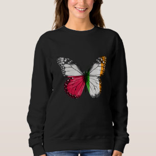 Camiseta Borboleta de Bandeira da Irlanda Polonesa