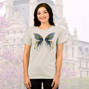 Camiseta Borboleta de Madeira