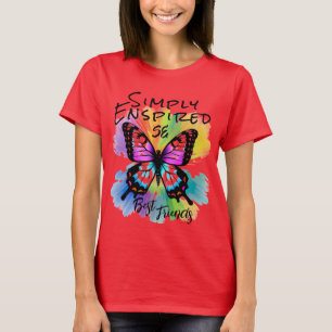Camiseta Borboleta de melhores amigos inspirados