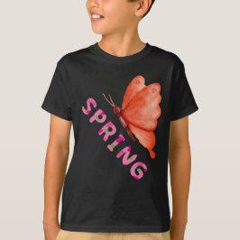 Camiseta Borboleta de Primavera Estética Gráfica Minimalist