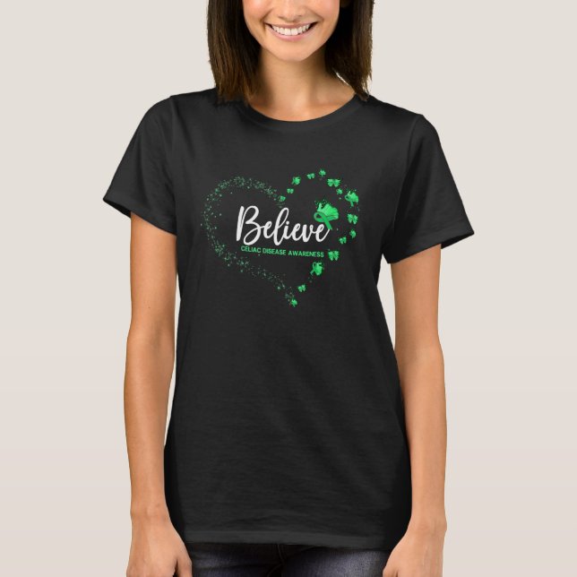 Camiseta Borboleta de Sensibilização para a Doença Celiaca  (Frente)