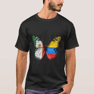 Camiseta Borboleta de Sinalizador Colombiana Mexicana