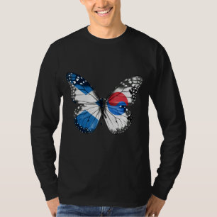Camiseta Borboleta de Sinalizador Sul-Coreana da Escócia