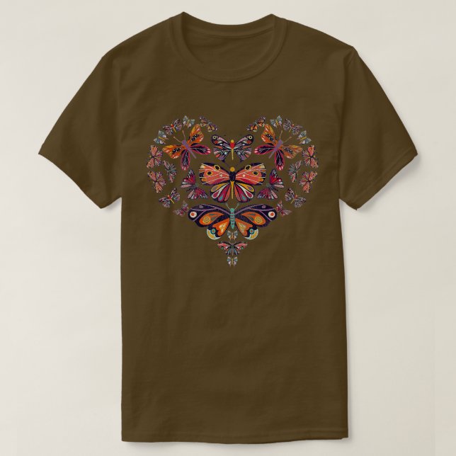 Camiseta Borboleta do Coração (Frente do Design)