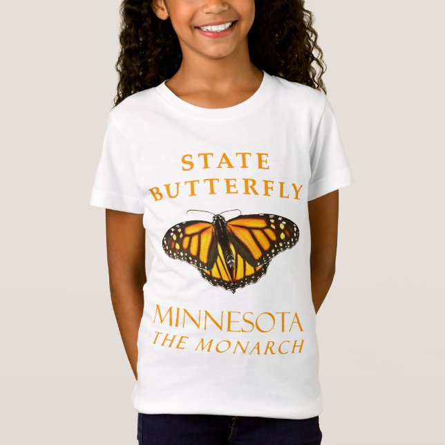 Camiseta Borboleta do Território de Minnesota O Monarca (Frente)
