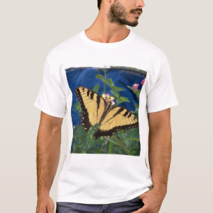 Camiseta Borboleta-do-vento amarela e preta