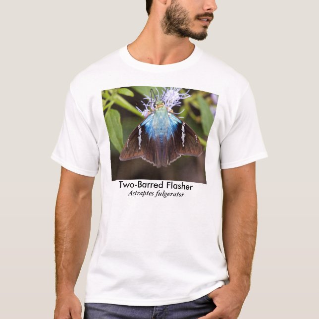 Camiseta Borboleta Dois-Barrada do pisca-pisca (Frente)