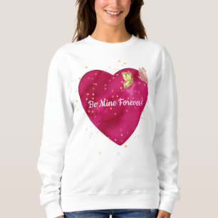 Camiseta Borboleta Dourada Coração Rosa Dia dos Namorados