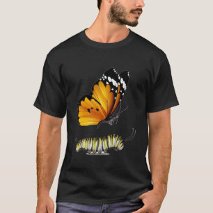 Camiseta Borboleta e lagarta