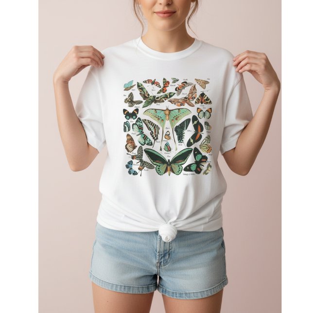 Camiseta Borboleta e Mariposa Vintage (Criador carregado)