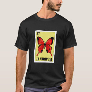 Camiseta Borboleta Engraçada Design mexicana - La Mariposa