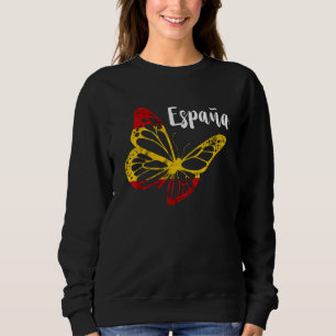 Camiseta Borboleta Espana Orgulho Espanhol Bandeira Espanho