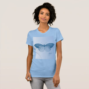 Camiseta Borboleta Esperança Azul
