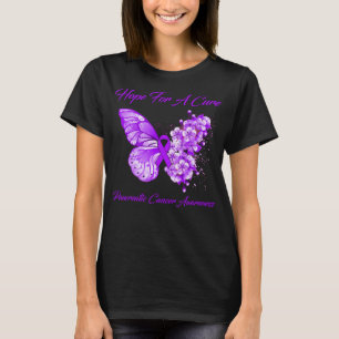 Camiseta Borboleta Esperança Por Um Câncer de pâncreas C