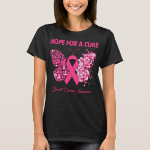 Camiseta Borboleta Esperança Por Um Guerreiro De Cancer De 
