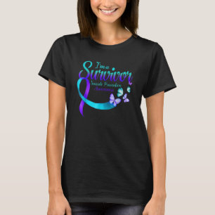 Camiseta Borboleta Eu Sou Um Sobrevivente Conscientização P
