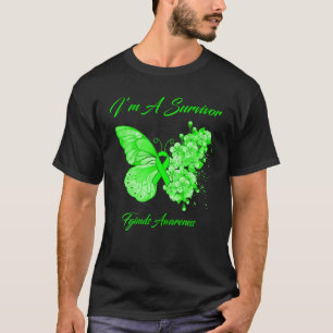 Camiseta Borboleta Eu Sou Um Sobrevivente Imaginando