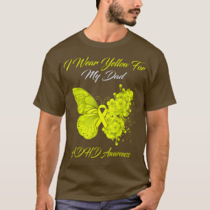 Camiseta Borboleta Eu Visto Amarelo para minha consciência
