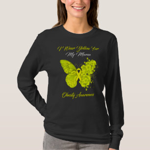 Camiseta Borboleta Eu Visto Amarelo Para Minha Mãe Obesidad