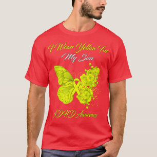 Camiseta Borboleta Eu Visto Amarelo para o meu filho Sensib
