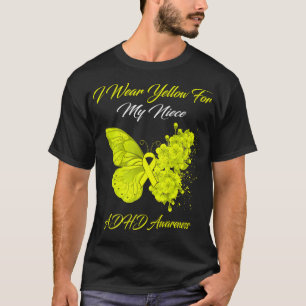 Camiseta Borboleta Eu Visto Amarelo para o meu sobrinho AdH