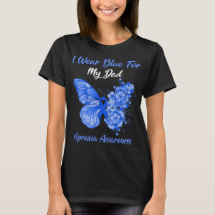 Camiseta Borboleta Eu Visto Azul Para Minha Consciência Da