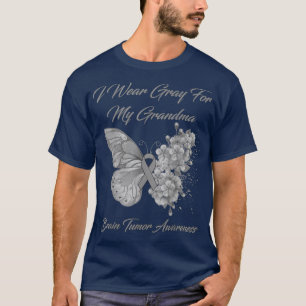 Camiseta Borboleta Eu Visto Cinzas Para Minha Avó Cérebro T