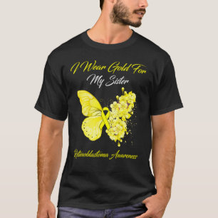 Camiseta Borboleta Eu Visto Dourada Para Minha Irmã Retinob
