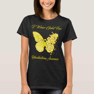 Camiseta Borboleta Eu Visto Dourado Para A Consciência Do R