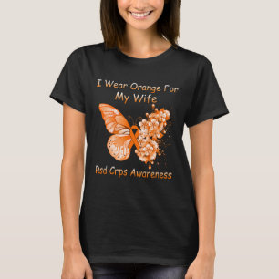Camiseta Borboleta Eu Visto Laranja Para Minha Esposa Rsd C