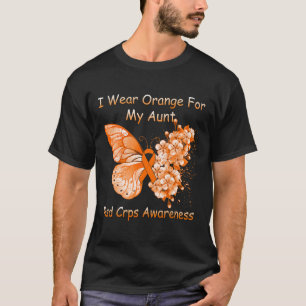 Camiseta Borboleta Eu Visto Laranja Para Minha Tia RSD CRPS