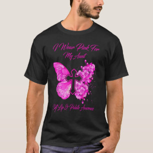 Camiseta Borboleta Eu Visto Rosa Para Tia Cleft Lip & Palat