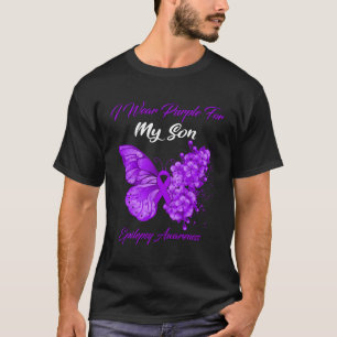 Camiseta Borboleta Eu Visto Roxo Para Meu Filho Epilepsia A