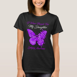 Camiseta Borboleta Eu Visto Roxo Para Minha Filha Epilepsia