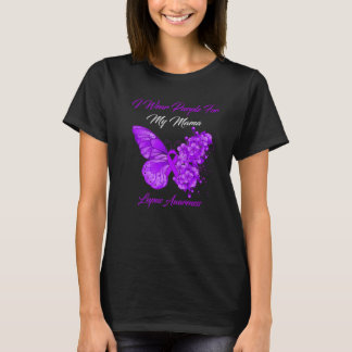 Camiseta Borboleta Eu Visto Roxo Para Minha Mãe Lupus Aware