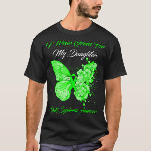 Camiseta Borboleta Eu Visto Verde Para A Minha Filha De Kab