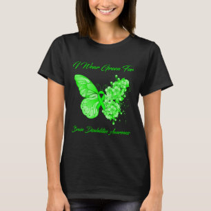 Camiseta Borboleta Eu Visto Verde Para Deficiência Cerebral