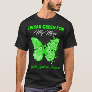 Camiseta Borboleta Eu Visto Verde Para Meu Avô Nefrótico Sy