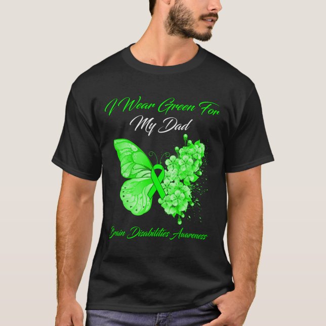 Camiseta Borboleta Eu Visto Verde Para Minha Desestabilizaç (Frente)