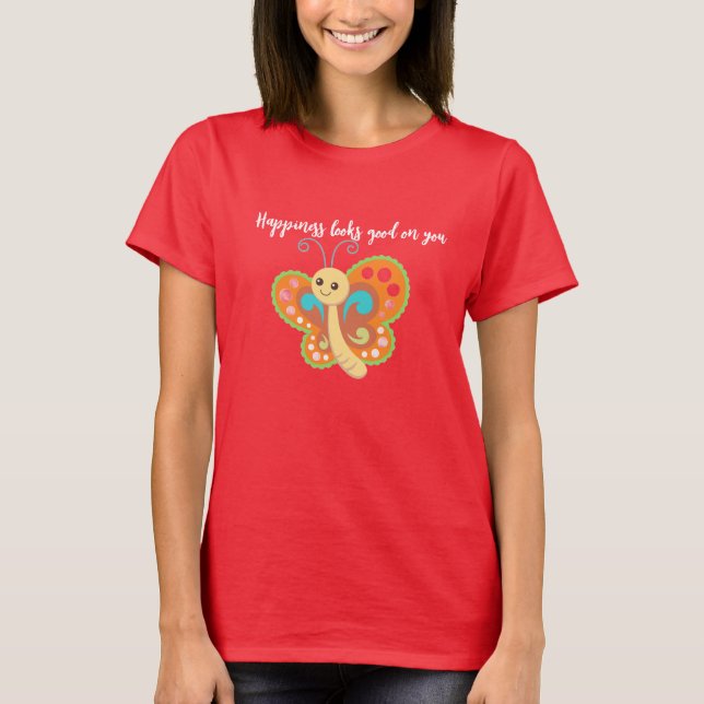 Camiseta Borboleta feliz (Frente)